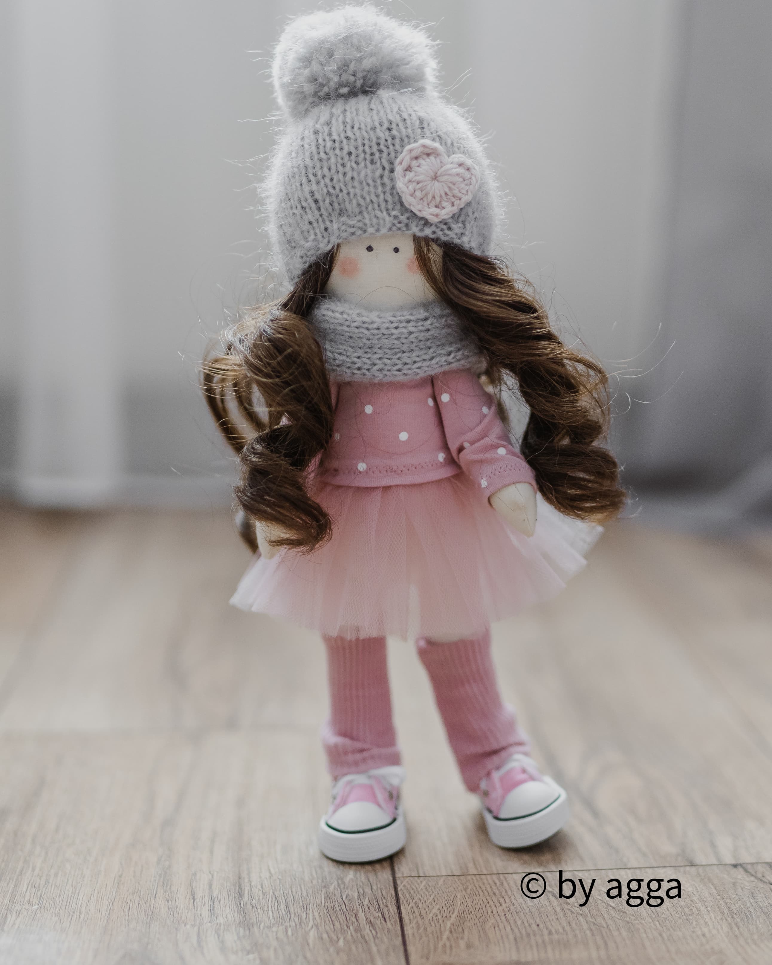 Michalina - Ręcznie szyta lalka byAgga