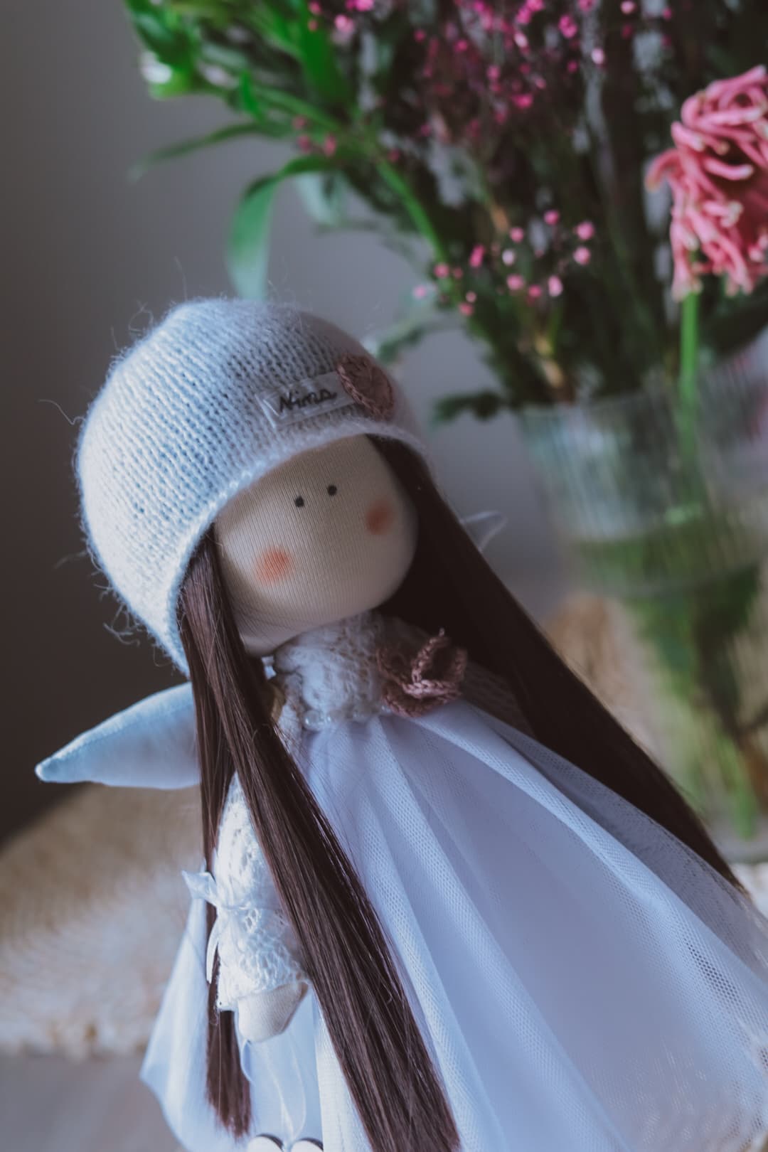 Nikola ze skrzydełkami - Zbliżenie na buzię z rumieńcami