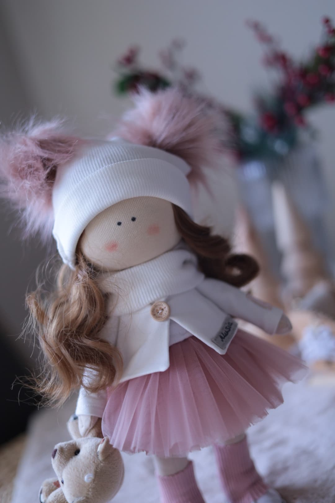 Amelka z misiem - Widok z innej strony