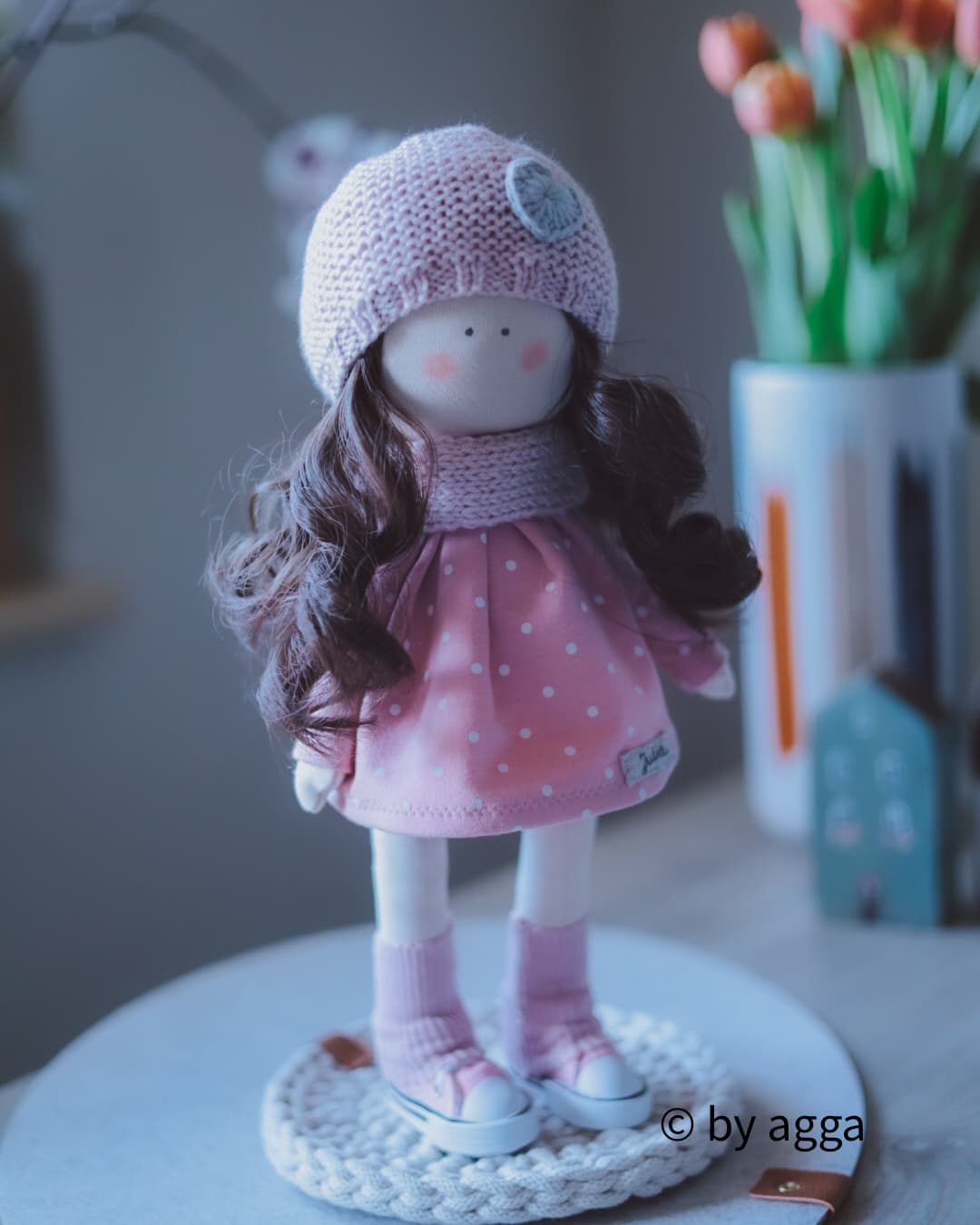 Julka - Ręcznie szyta lalka byAgga