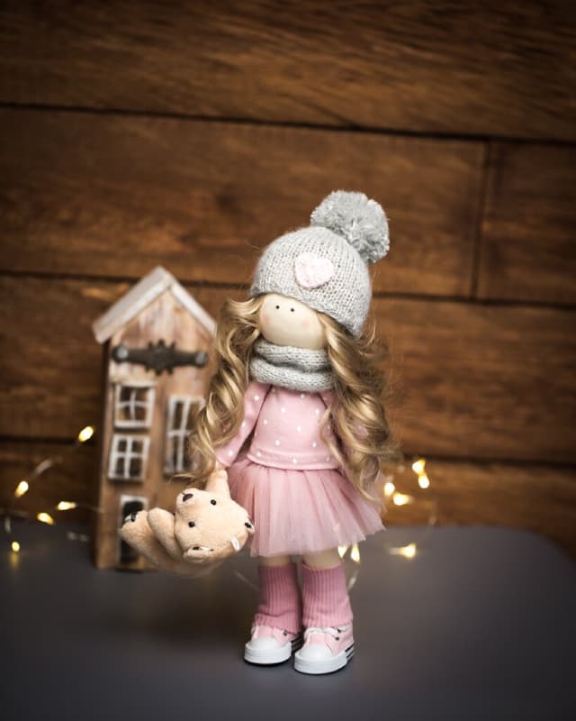 Handmade lalka ręcznie robiona 1 - spersonalizowany prezent z imieniem