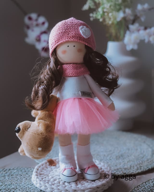 Handmade lalka ręcznie robiona 4 - spersonalizowany prezent z imieniem