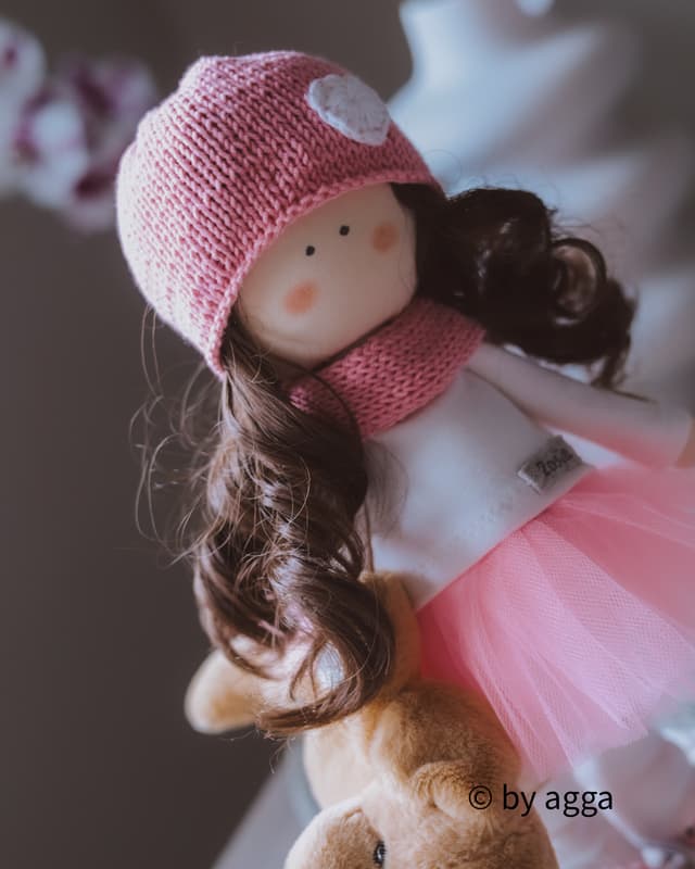 Handmade lalka ręcznie robiona 5 - spersonalizowany prezent z imieniem